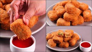 VEGETABLE NUGGETS | CRISPY VEGGIE NUGGETS RECIPE | NUGGETS RECIPE | N'Oven