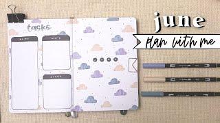 JUNE PLAN WITH ME | June 2022 Bullet Journal Setup | June Bullet Journal Minimal and Easy PWM