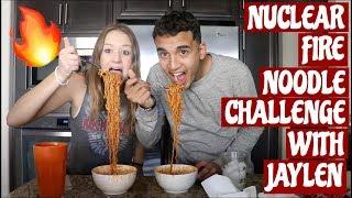 Nuclear fire noodle challenge || Riley Lewis