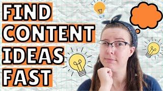 How To Find Content Ideas in 2021 // Create Content Your Audience Wants