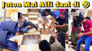 Juton mai Alfi daal di very funny reaction | Team Sabziwaly funny movements