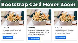 Bootstrap 5 Card Hover Effects | Zoom Effect