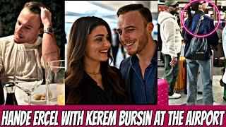 BOMB NEWS! Hande Ercel's sudden meeting with Kerem Bursin at Istanbul Airport.