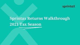 Sprintax Returns Walkthrough Video - 2021 Tax Season