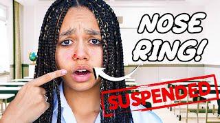 I GOT A NOSE RING AND GOT SUSPENDED FROM SCHOOL *My Dad Freaked Out*