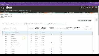 Projects Module - Using Planning Resource Breakdown Structures