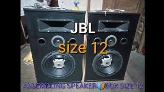 assembling speaker box size 12/ automotive lacquer jet block paint