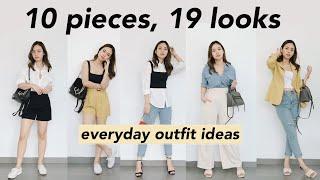 EVERYDAY OUTFIT IDEAS | 10 PIECES, 19 LOOKS