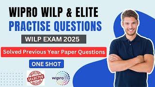 Wipro WILP Practise Paper | Wipro WILP previous year Paper Question and Answers Solved | Wipro Elite