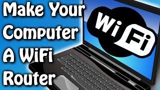 Use Your Computer As WiFi Router Without Any Software 