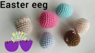 Пасхальное яйцо крючком. English subtitles. How to crochet easter egg. #пасха #easter