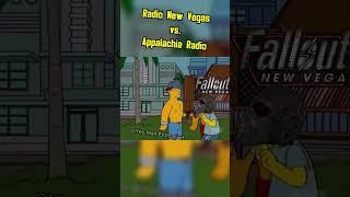 Radio New Vegas vs. Appalachia Radio: Fallout New Vegas and Fallout 76 #memes #fallout #shorts