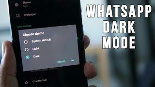 How to Enable WHATSAPP DARK MODE ON ANDROID