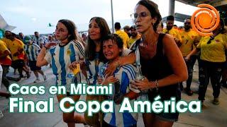 El Doce en la final de la Copa América | Momentos de tensión a las afueras del Hard Rock Stadium