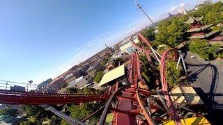 Dæmonen front seat on-ride HD POV Tivoli Gardens