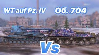 НА ЗАБИВ#45 | ВАФЛЯ против ЧИТУХИ | WT auf Pz. IV vs Об. 704 | WoT Blitz | Zlobina Liza