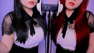 ASMR twin Inaudible Whispers /ear cleaning