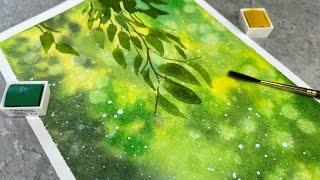 Creating an Enchanted Watercolor Bokeh Forest 