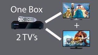 Watch 2 TV's with one Set Top Box(Using a single wire)