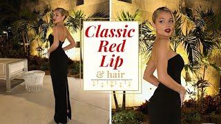 Classic Red Lip & Hair Tutorial