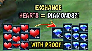 EXCHANGE HEARTS TO DIAMONDS! | FREE SKINS AND DIAS 2021