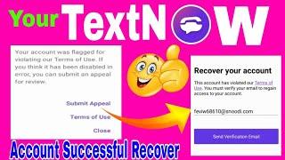 How to Recover Textnow & second line disabled account - Virtual USA  WhatsApp Number