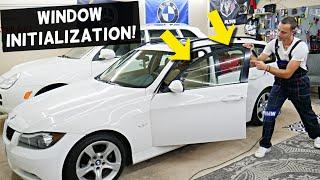 BMW WINDOW INITIALIZATION RESET BMW E90 E91 E92 E93 325i 328i 330i 335i 320i 318i 316i 316d 318d 320