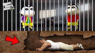 GTA 5 : FRANKLIN DIG A TUNNEL TO SAVE SHINCHAN AND PINCHAN FROM JAIL