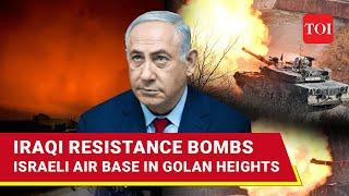 Israeli Air Bases Bombed: Iraq's Islamic Resistance Launch Barrage of Drones Inside Golan Heights