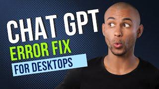 Chat GPT Error Fix | Something went wrong. If this issue persists, please contact through our help