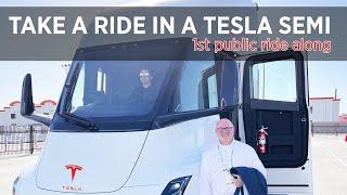 Ride in a Tesla Semi - What it's like inside Tesla's big rig!