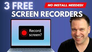 3 Best FREE Screen Recorders | Nothing to install, no watermarks 2024
