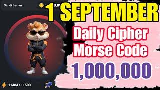 HAMSTER KOMBAT DAILY CIPHER 1 SEPTEMBER