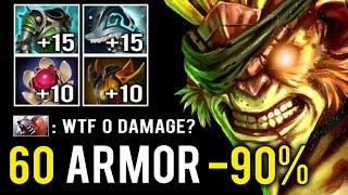 60 ARMOR -90% DAMAGE BACK Crazy Bristleback Toying Ursa Full Tank Build Final Boss WTF Dota 2