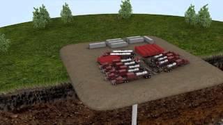 Animation of Hydraulic Fracturing (fracking)