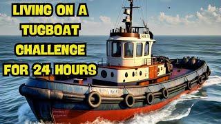 Surviving a Full Wipe | Tugboat Adventure | Living on a Tugboat for 24 hours | Challenge | How to