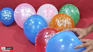 Fun Popping Lots Of Happy Birthday Balloons  | Balloon Pop  P-45