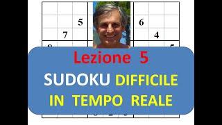 Lezione 5: sudoku difficile in tempo reale