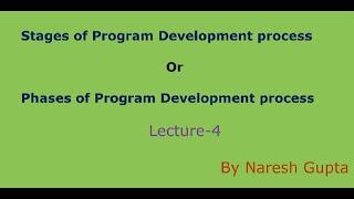 How to Develop Program | Stages or Phases of Program Development Process