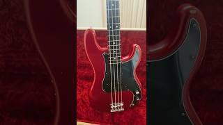 Nate Mendel Fender P Bass - Candy Apple Red - Sanded Neck #pbass #fender precision bass #natemendel