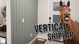 How to install vertical shiplap - DIY REAL shiplap