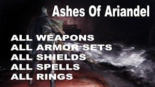 Dark Souls 3 Ashes of Ariandel - All New DLC Weapons, Shields, Armor Sets, Spells