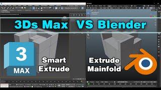3Ds Max 2024 vs Blender 3.5.1 Extruders
