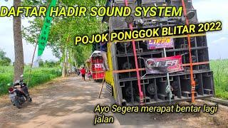 daftar Hadir sound system karnaval pojok ponggok Blitar