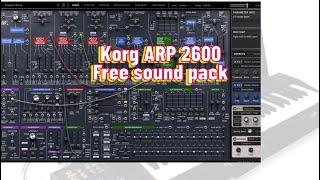 Free Sound Pack for the new Korg ARP 2600 Plugin Synth!