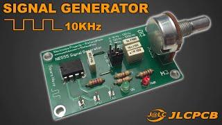 NE555 Signal Generator Tutorial PCB - 10 Hz to 10 KHz