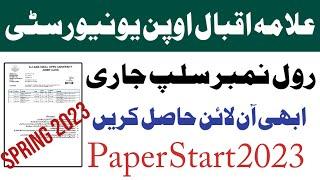 Aiou Roll No Slip Download Karne Ka Tarika Spring 2023 Semester | Aiou 2023 Update