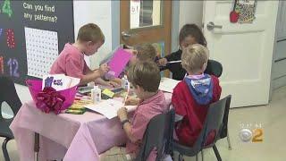 Elementary School Turns Out In Pink For Breast Cancer Awareness Month