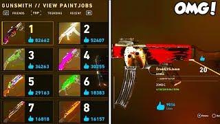 MOST INSANE "PAINTJOBS" in COD WW2! (FRIDAY THE 13TH and GUCCI) THE BEST "PAINT JOBS" in COD WW2!