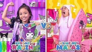 LEIKA TIDY ROOM VS TOMPEL MESSY ROOM, KUROMI AND MY MELODY CHALLENGE  FUNNY KIDS CHALLENGE